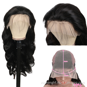 Fast Shipping 13X6 Lace Front Wig Brazilian Body Wave Virgin Human Hair Pre plucked Lace Front Human Hair Wigs For Black Women